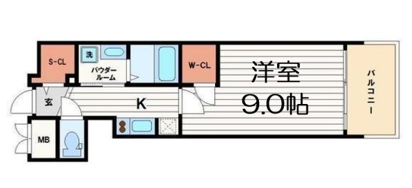 プレサンス堺筋本町駅前の物件間取画像